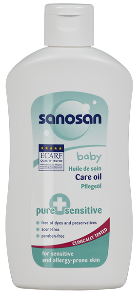 სანოსანი  Pure & sensitive  - დამატენიანებელი ზეთი მგრძნობიარე კანისათვის / SANOSAN CARE OIL