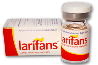 ლარიფანი საინექციო 2.5მგ /2მლ / Larifan Injection 2.5 mg / 2ml