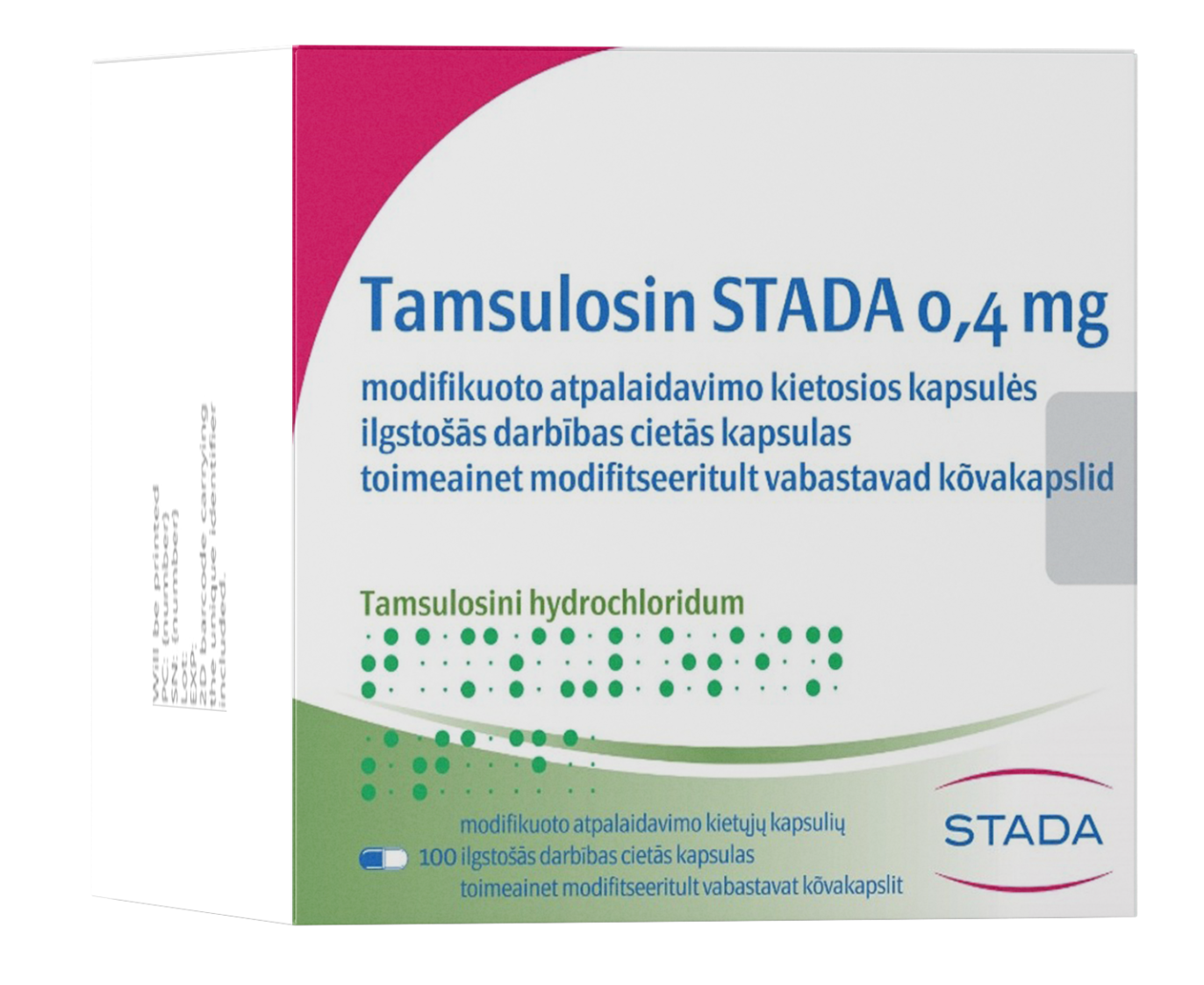ტამსულოზინის ჰიდროქლორიდი 0.4 მგ / Tamsulozin 0,4mg.