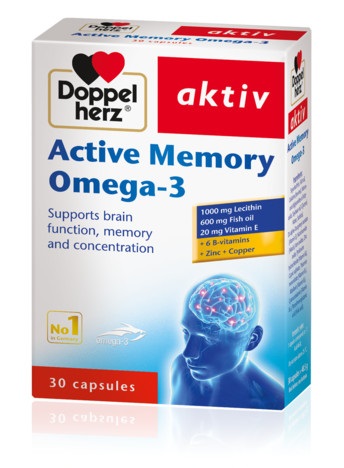 დოპელჰერცი მემორი ომეგა 3 / Doppel herz Active Memory Omega 3