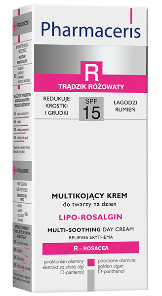 სახის დამატენიანებელი კრემი  SPF 15 -  - ფარმაცერისი / LIPO-ROSALGIN - Pharmaceris