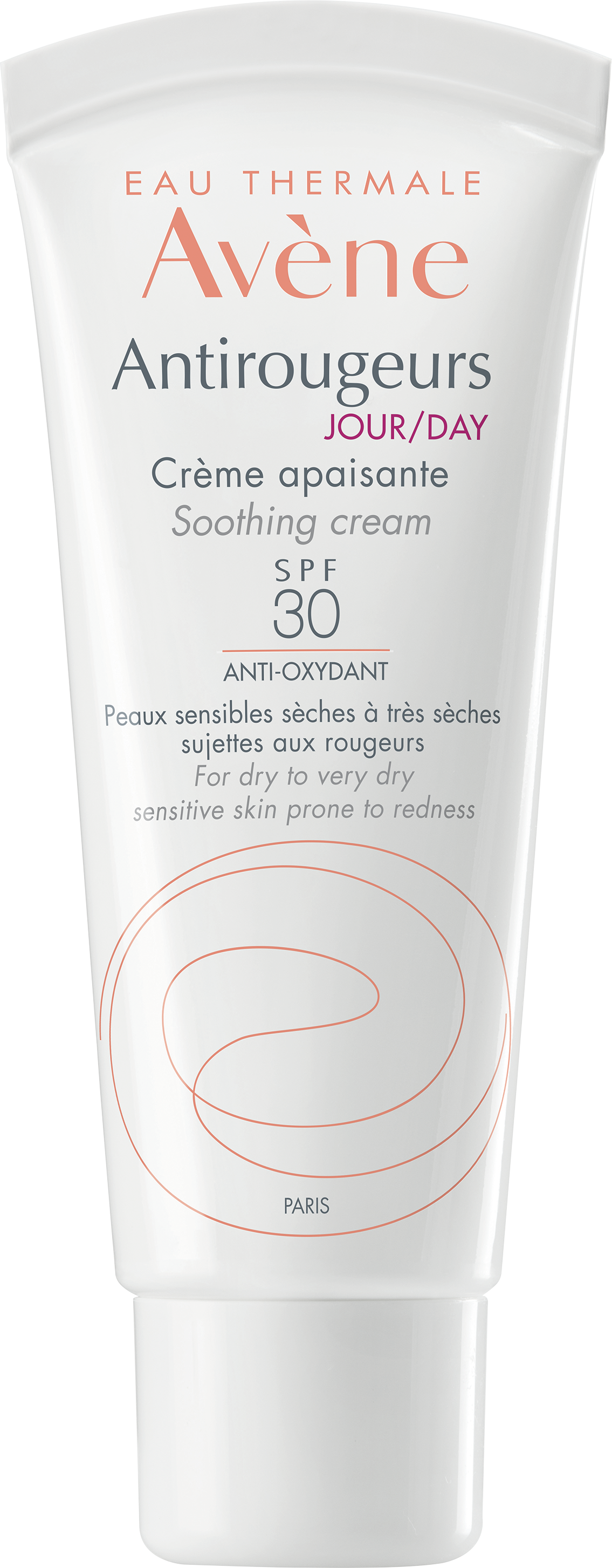 ანტირუჟერი კანის დამამშვიდებელი კრემი მდფ 30 - ავენი / Antirougeurs Soothing  Cream SPF 30 - Avene