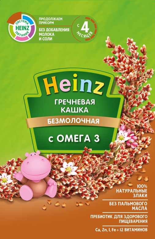 ჰეინცი - წიწიბურის ფაფა "omega- 3" - ჰეინცი / Heinz
