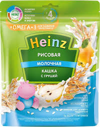 ჰეინცი - ბრინჯის ფაფა ომეგა 3, მსხლით / Heinz