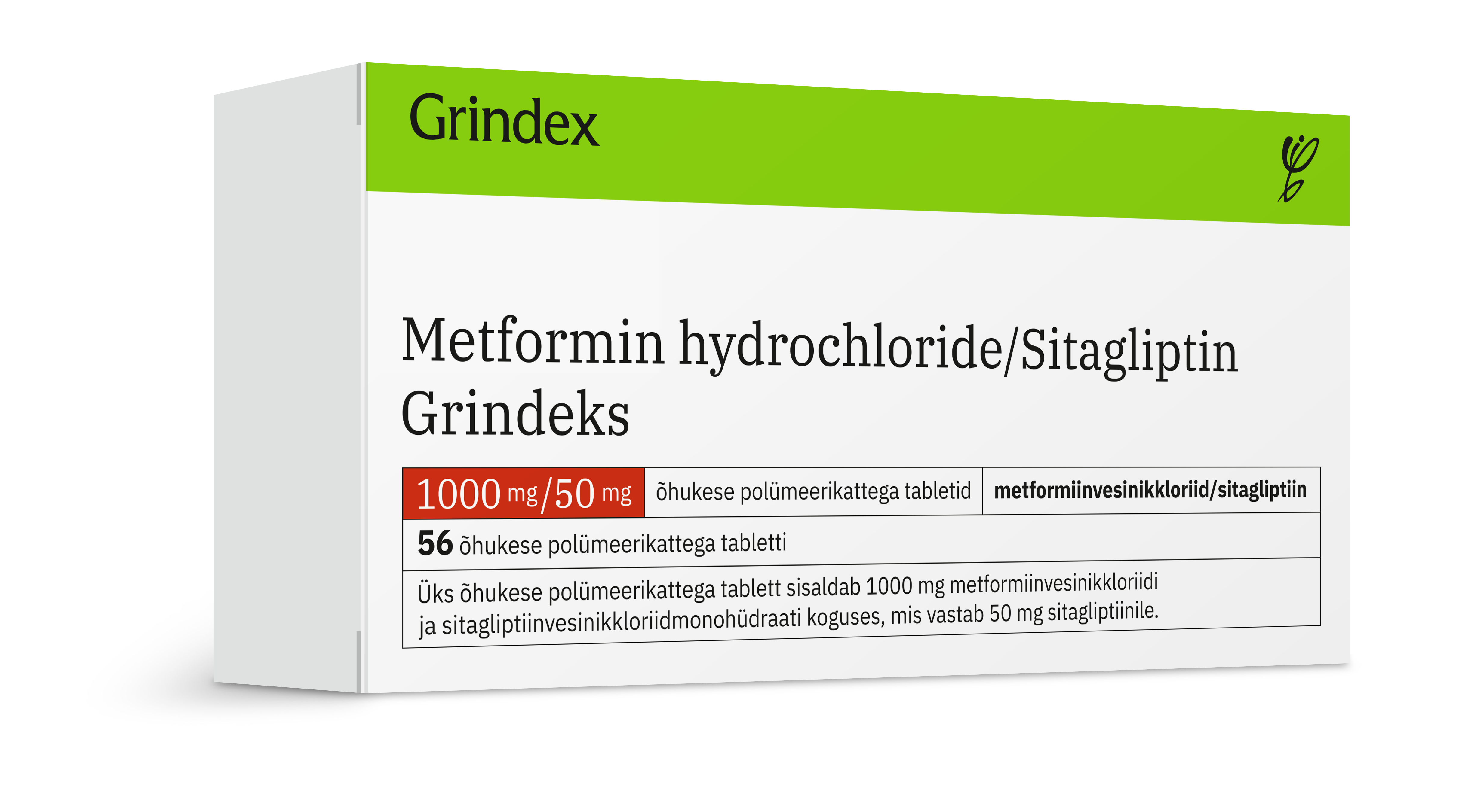 მეტფორმინის ჰიდროქლორიდი/სიტაგლიპტინ გრინდექსი / Metformin Hydrochloride/Sitagliptin Grindeks