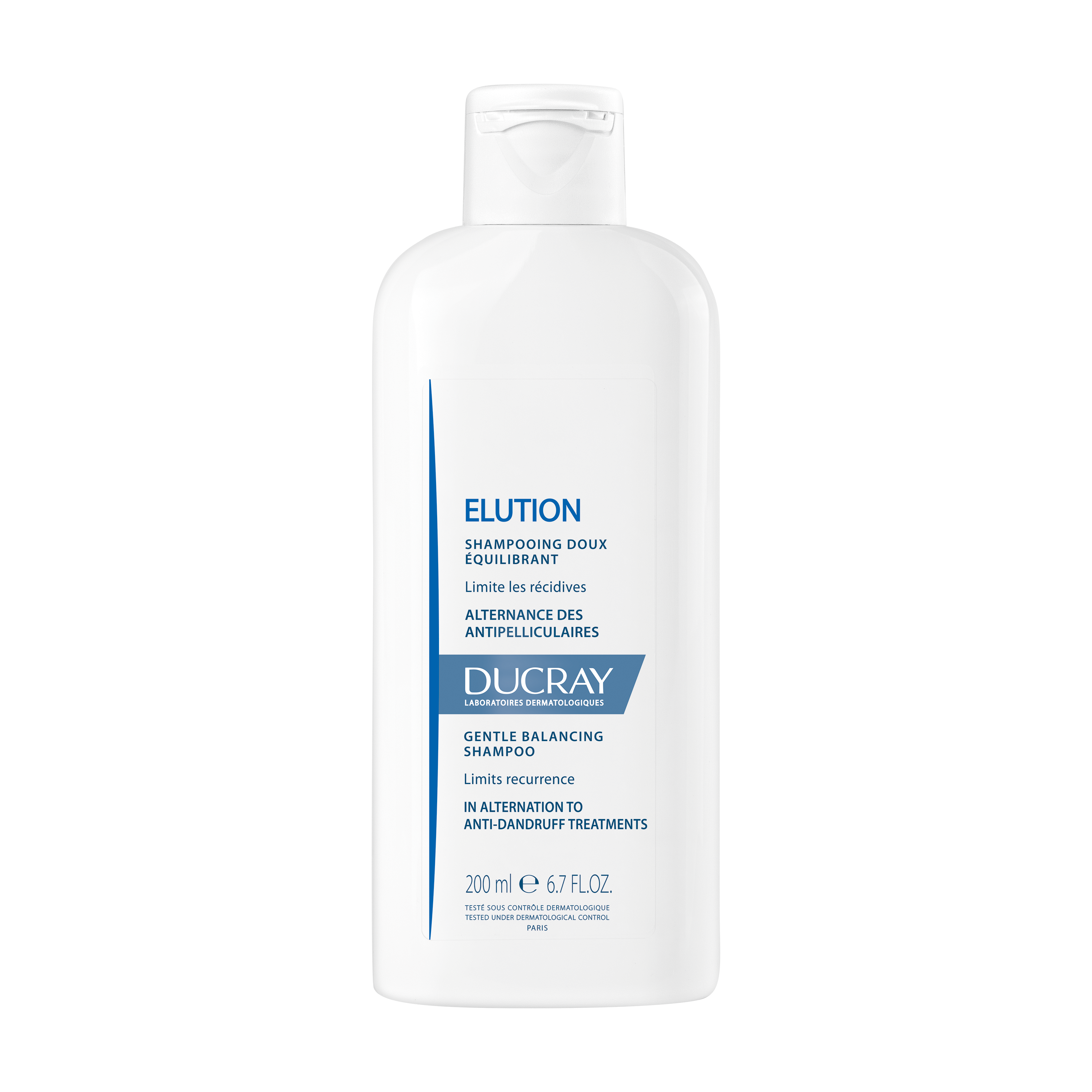 ელუშენი ნაზი დამაბალანსებელი შამპუნი - დუკრე / ELUTION Gentle balancing shampoo – DUCRAY