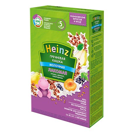 ჰეინცი - წიწიბურის ფაფა მსხლით, გარგარით და მოცხარით / Heinz