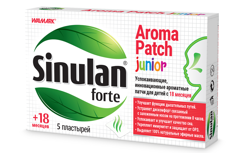 სინულან ფორტე არომა პატჩი / Sinulan forte Aroma Patch