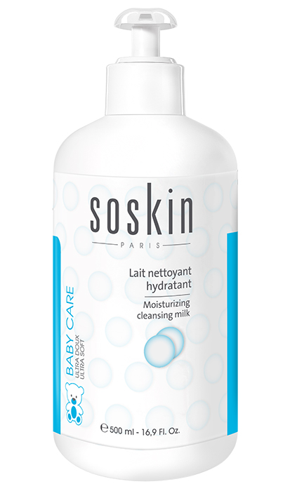 ბავშვის მოვლა - დამატენიანებელი რძე - სოსკინი / moisturizing cleansing milk - Soskin