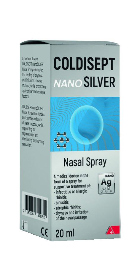 კოლდისეპტი ნანოსილვერი ნაზალური სპრეი / Coldisept Nano Silver