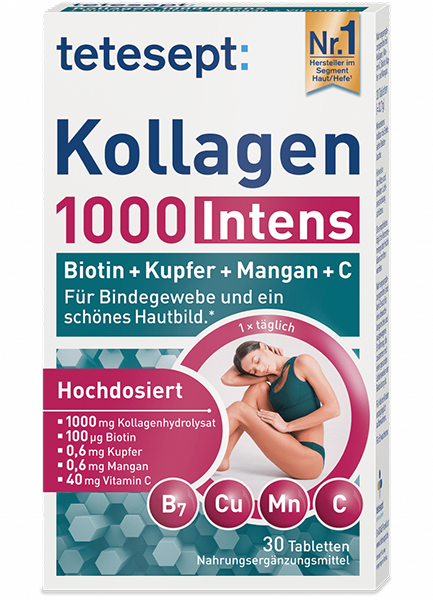 ტეტესეპტი კოლაგენი 1000 ინტენსი / Tetesept Kollagen 1000 Intens