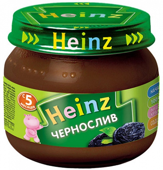 ჰეინცი - ხილფაფა შავი ქლიავით / Heinz